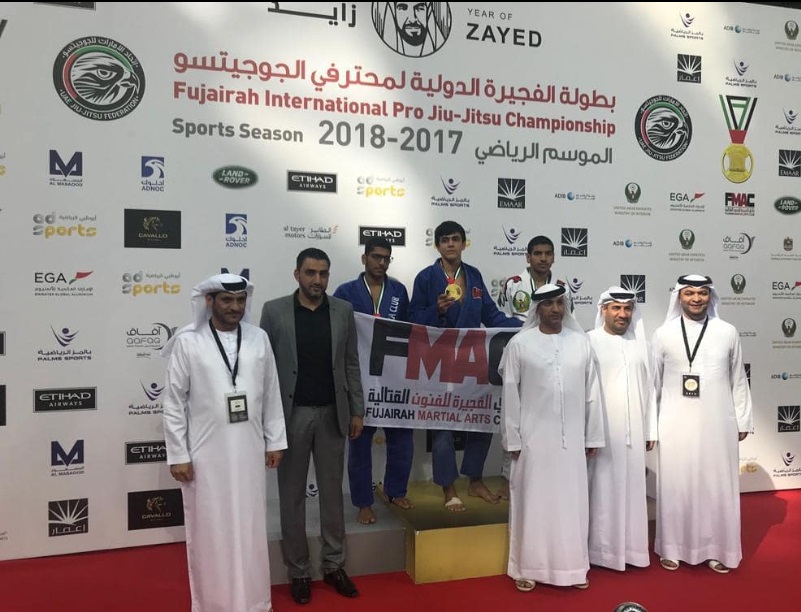 The Jiu-Jitsu player won the gold medal, first place in the Fujairah International Pro Jiu-Jitsu Championship